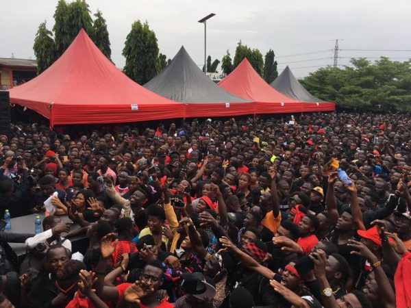 Thousands gathered at St. Martin De Porres School, Dansoma for Ebony's one week commemoration