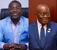 Charles Bissue (left), Nana Addo Dankwa Akufo-Addo (right)