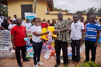 Presentation of items by Myhelp - Yourhelp Foundation to the Osamkrom Camp prison