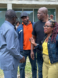 Gyakye Quayson with some NDC executives