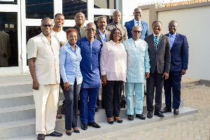 The board of GRA and management of SML Ghana after the meeting