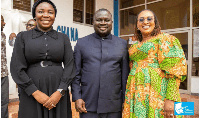 L-R: Fatimatu Abubakar, Albert Dwumfuor, Mavis Hawa Koomson