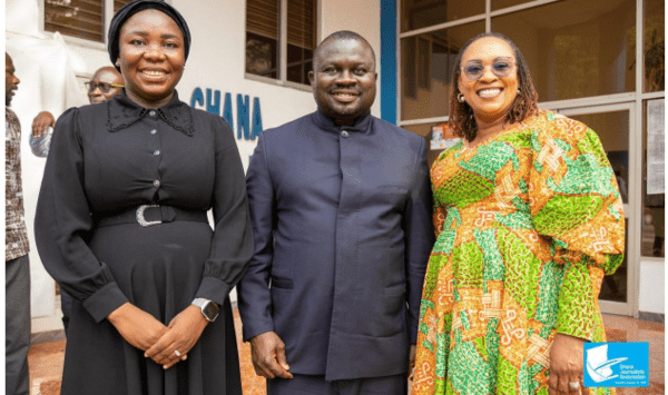 L-R: Fatimatu Abubakar, Albert Dwumfuor, Mavis Hawa Koomson