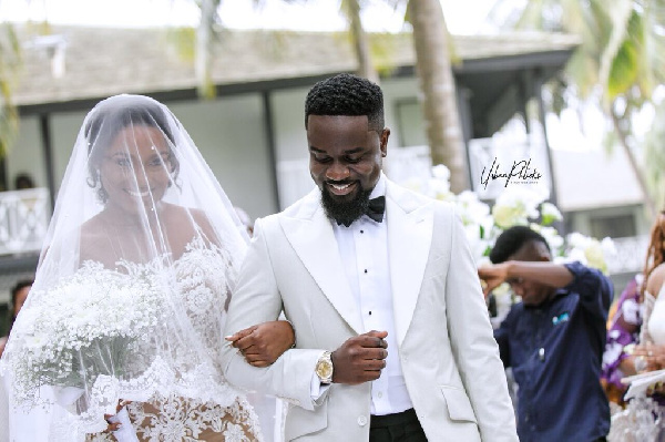 Sarkodie and wife Tracey