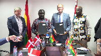 Ghana’s Minister of Transport, Kwaku Ofori Asiamah (2nd from left) with other dignitaries