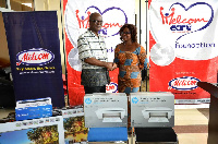 Two HP Printers and four office chairs were donated to the Ghana News Agency