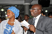 Samira Bawumia and her husband