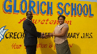 Glorich School recieves the cash donation