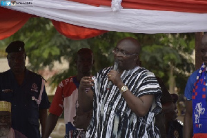 Dr Bawumia at the Diaso Mini Rally