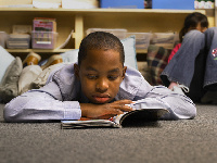 File photo of a child reading