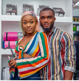 Efia Odo and her ex-boyfriend Kwaku Revloe