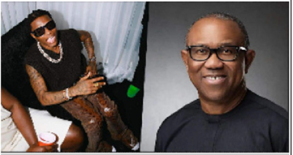 Nigerian Singer, Wizkid (left) and Peter Obi (right)