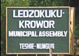 File photo/ Ledzokuku Municipality signage