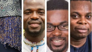 From left to right: Anas Aremeyaw Anas, Manasseh Azure, Nana Appiah Mensah and Franklin Cudjoe