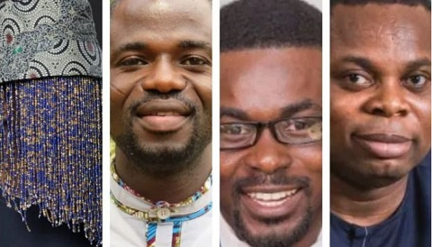 From left to right: Anas Aremeyaw Anas, Manasseh Azure, Nana Appiah Mensah and Franklin Cudjoe