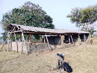 The school block has developed cracks and looks very weak and dangerous for pupils and teachers