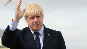 Boris Johnson Waving