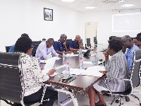 Officials f GRA, NPA, Ministry of Energy and others at the meeting