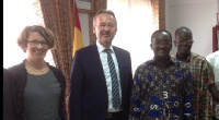 German Ambassador to Ghana, Christoph Retzlaff meets Dr. Owusu Afriyie Akoto.