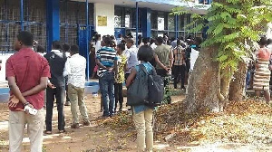 An old photo of some NSPs at a registration center