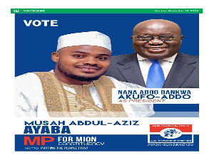 MP-elect, Musah Abdul Aziz Ayaba with President Akufo-Addo