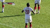 Solomon Asante celebrating his goal