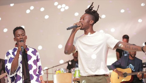 Mr. Eazi with Pappy Kojo