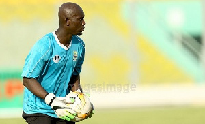 Hearts goalkeeper Samuel Akurugu