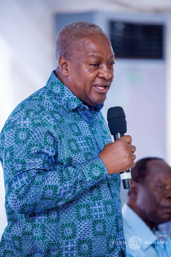 Former president John Dramani Mahama