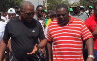 Former President John Dramani Mahama with Koku Anyidoho