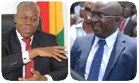 Paa Kwesi Amissah-Arthur (left) and Mahamudu Bawumia (right)