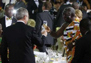 Bush Kufuor Toast