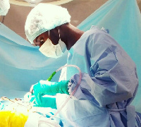 A surgeon in the theatre