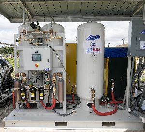 Oxygen generation equipment donated by US ambassador Sullivan to Ghana