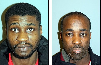 Wilfred Owusu (L) was jailed for 20 years and Michael Sutherland also received two decades of prison