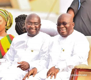 President Akufo Addo (R) And Vice President Dr Bawumia (L)