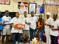 George Ashie with family and friends at Sempe Akwashongts3's Palace