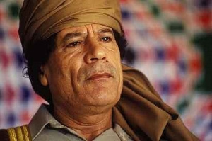 The late president of Libya, Muammar Gaddafi