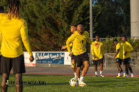 Black Stars captain, Andre Ayew during a training session