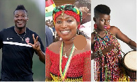 Asamoah Gyan, Grace Ashy and Wiyaala