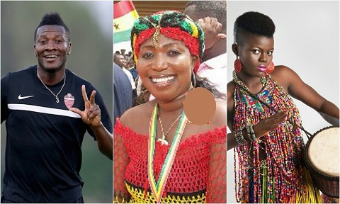 Asamoah Gyan, Grace Ashy and Wiyaala