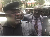 Koku Anyidoho, NDC Deputy General Secretary trekked to the CID headquarter with some party members