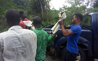 The accident happened at about 4:30pm with 40 students on board the bus.