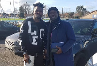 Akonnor in a pose with Daniel Amartey