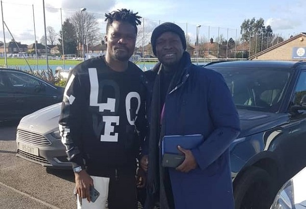 Akonnor in a pose with Daniel Amartey