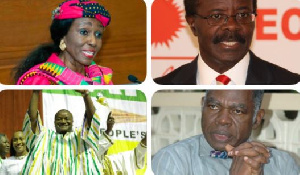 Nana Konadu (Top L) Papa Kwasi Nduom (Top R). Hassan Ayariga (Bottom L) Dr. Edward Mahama (Bottom R)