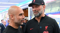 Kocin Man City, Guardiola (hagu) da kocin Liverpool Klopp