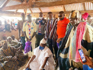 Nana B campaigns fro Akufo-Addo and Mustapha Ussif