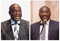 Alan Kyerematen (right) Dr Mahamudu Bawumia (left)