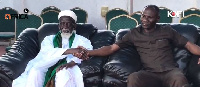 Chief Imam Sheikh Osman Nuhu Sharabutu visited Prophet Badu Kobi at his residence